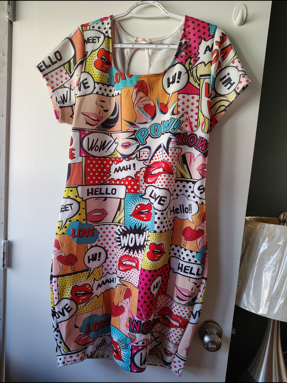 Pop Art Graphic Mini Dress in Multicolor